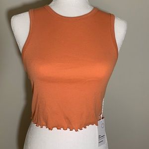 Orange Knit Crop - NEVER WORN
